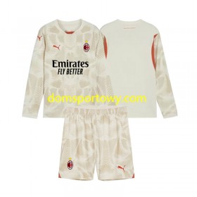 Koszulka AC Milan Bramkarska Dziecięcy Trzeci Koszulki Piłkarskie 2024-2025 Długi Rękaw